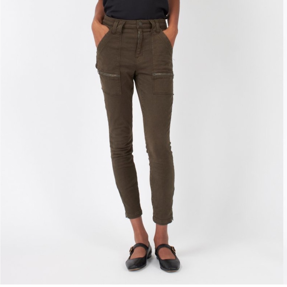 Peach Brown High-Waisted Skinny Pants by Joie Size 27